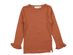 Lil Atelier baked clay striped top